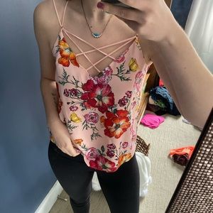 Floral Strappy Shirt